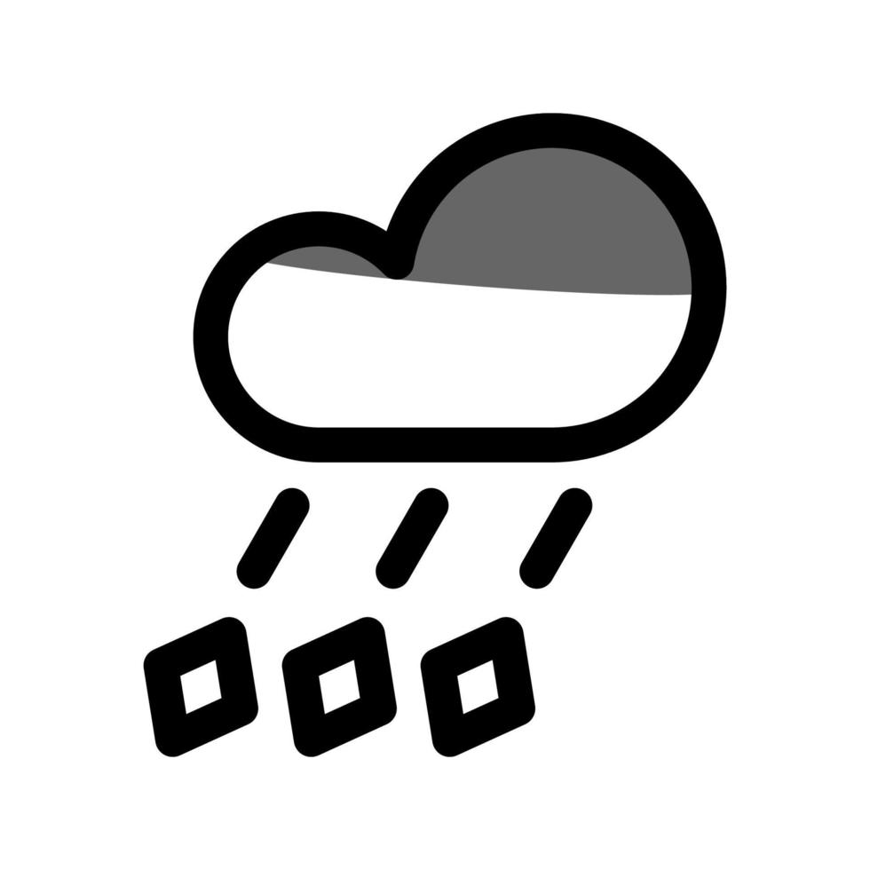 ilustración vectorial gráfico del icono de granizo vector