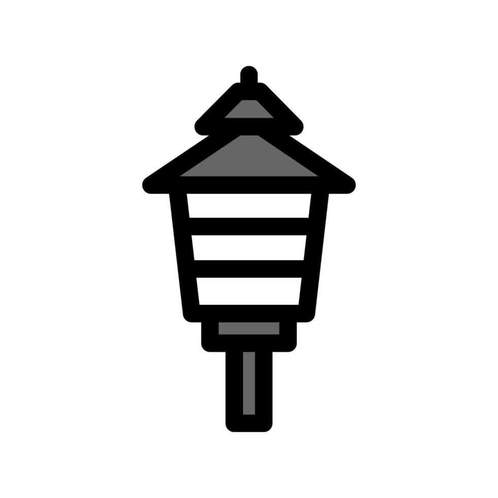 ilustración, vector, gráfico, de, jardín, lámpara, icono vector