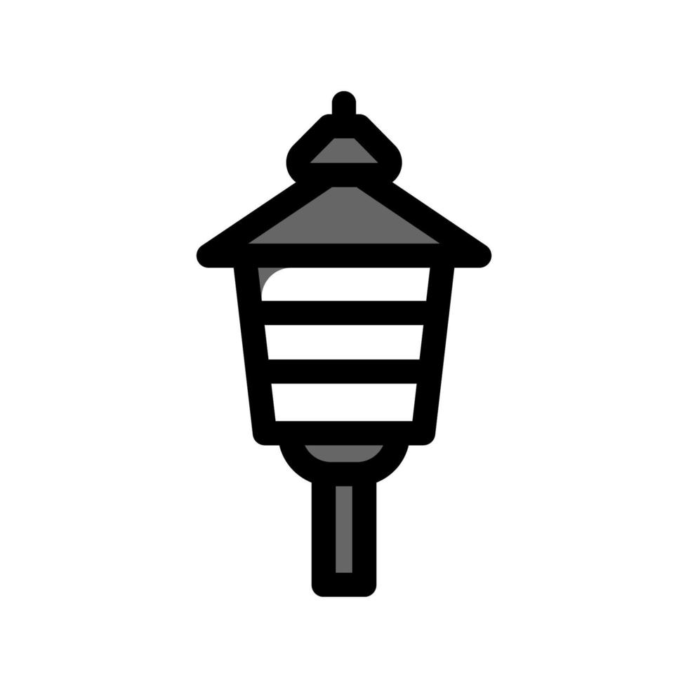 ilustración, vector, gráfico, de, jardín, lámpara, icono vector
