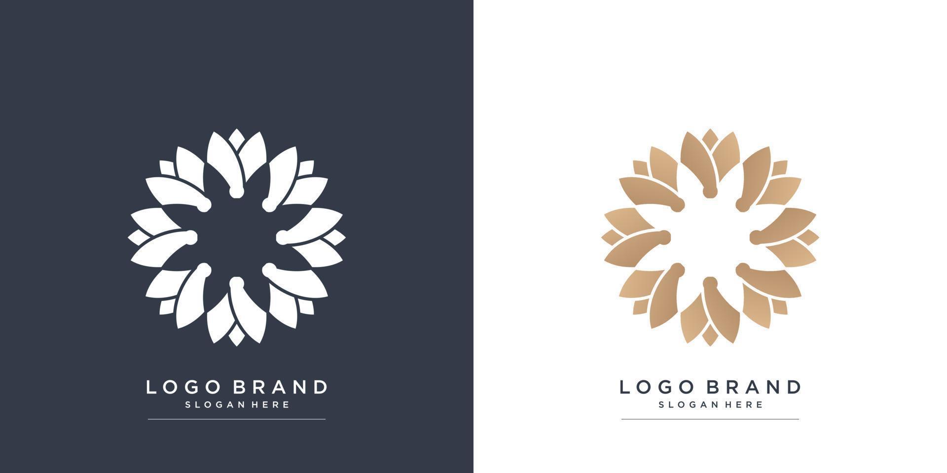 logotipo boutique con concepto fresco y moderno vector premium parte 2