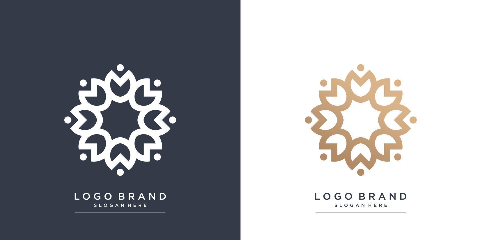 logotipo boutique con concepto fresco y moderno premium vector parte 1