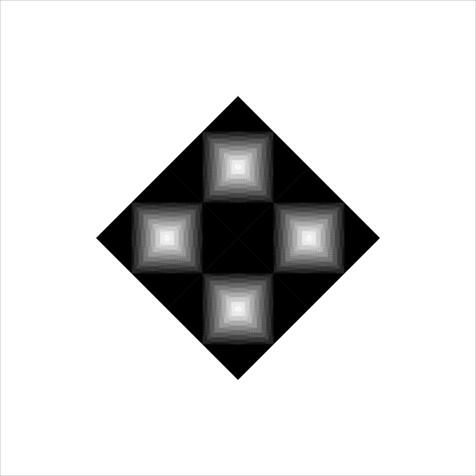 Optical Illusion of the Abstract Lines. Vector Illustration