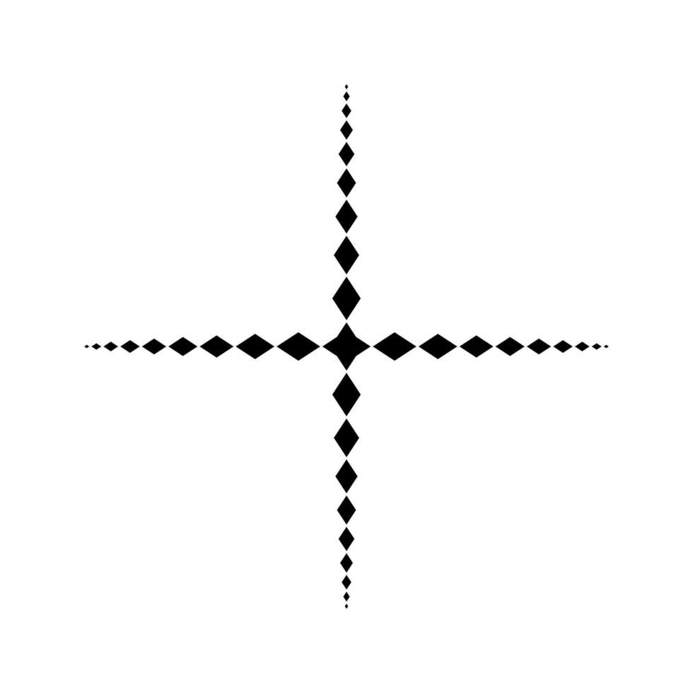 Star Shaped from Rectangles Composition for Logo, Decoration or Graphic Design. Vector Illustration