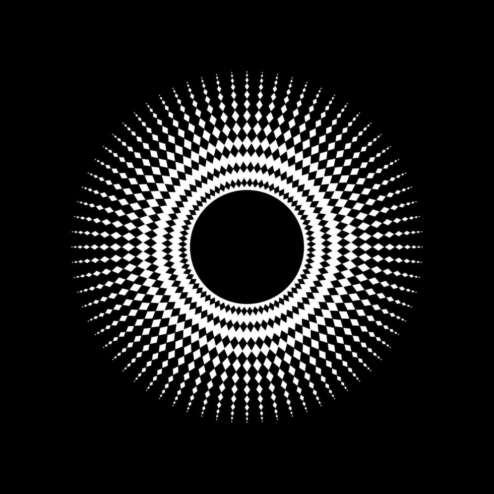Mandala made from Rectangles Composition. Modern Contemporary Mandala for Logo, Decoration or Graphic Design. Vector Illustration