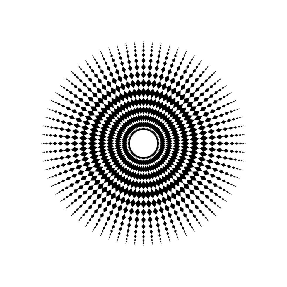 Mandala made from Rectangles Composition. Modern Contemporary Mandala for Logo, Decoration or Graphic Design. Vector Illustration