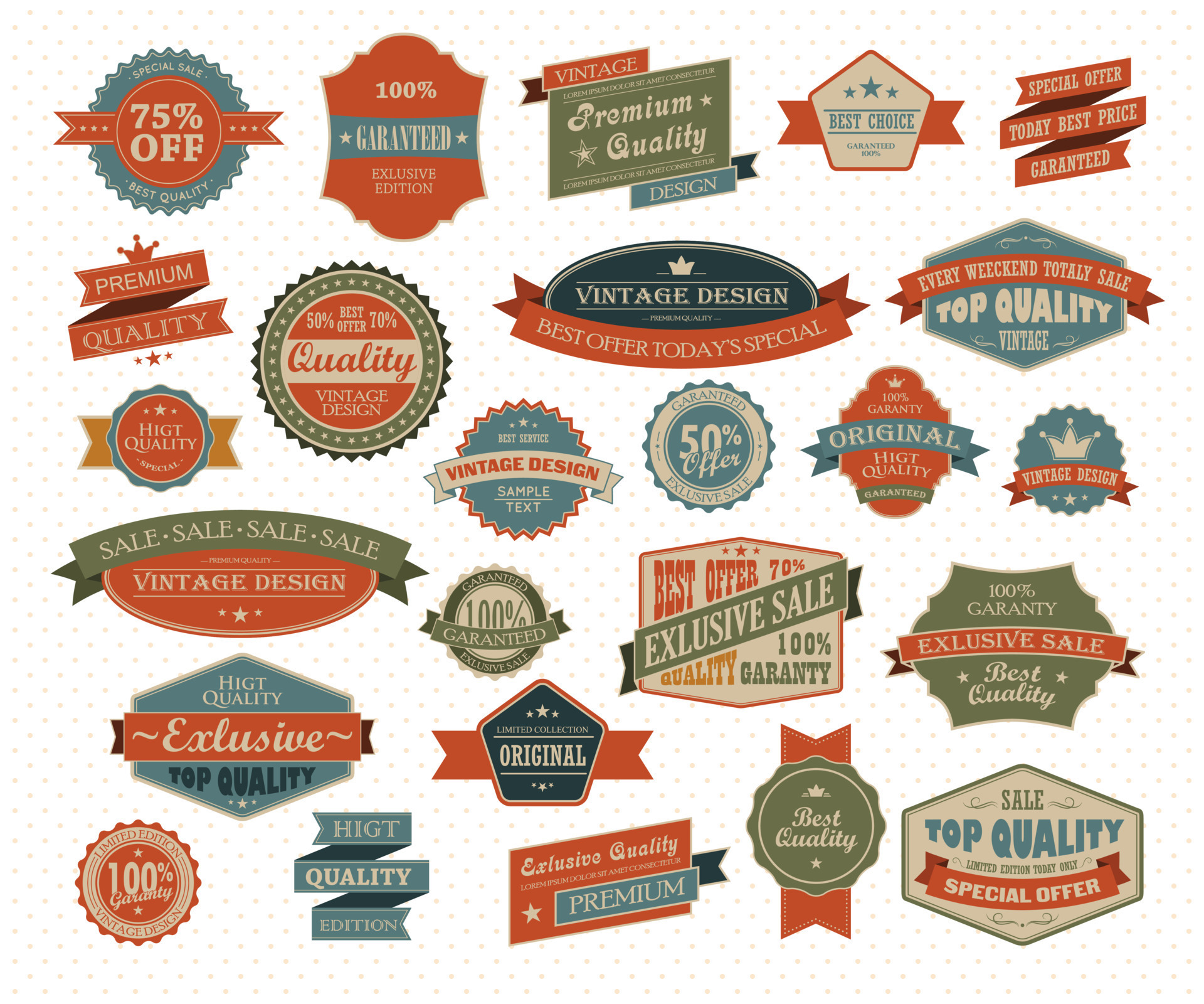 Vintage and retro design elements 8774069 Vector Art at Vecteezy