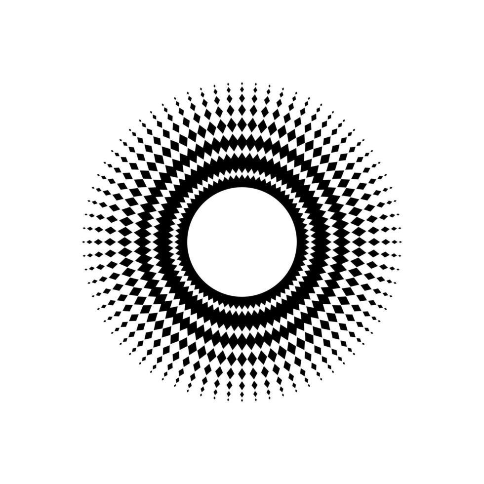 Mandala made from Rectangles Composition. Modern Contemporary Mandala for Logo, Decoration or Graphic Design. Vector Illustration