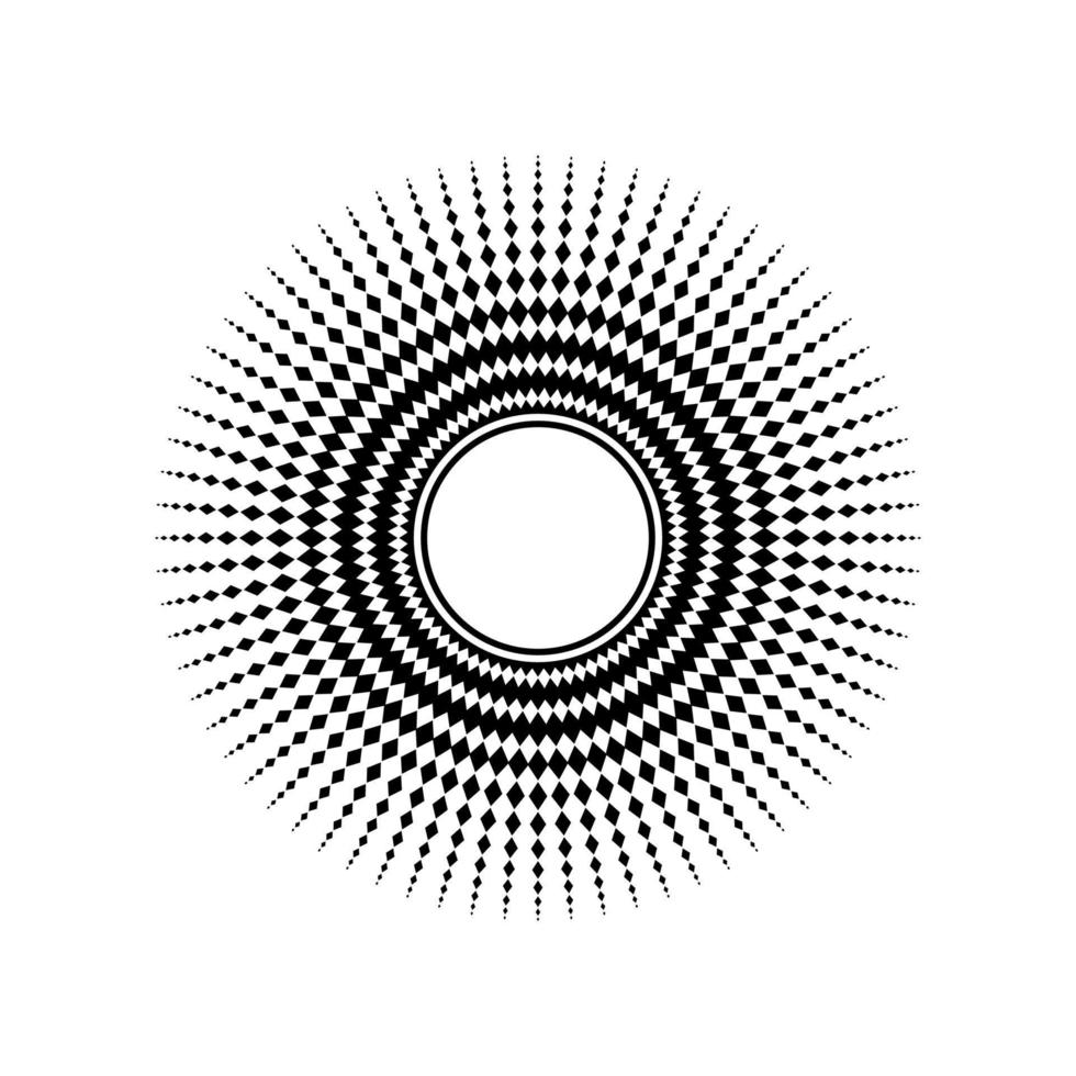 Mandala made from Rectangles Composition. Modern Contemporary Mandala for Logo, Decoration or Graphic Design. Vector Illustration