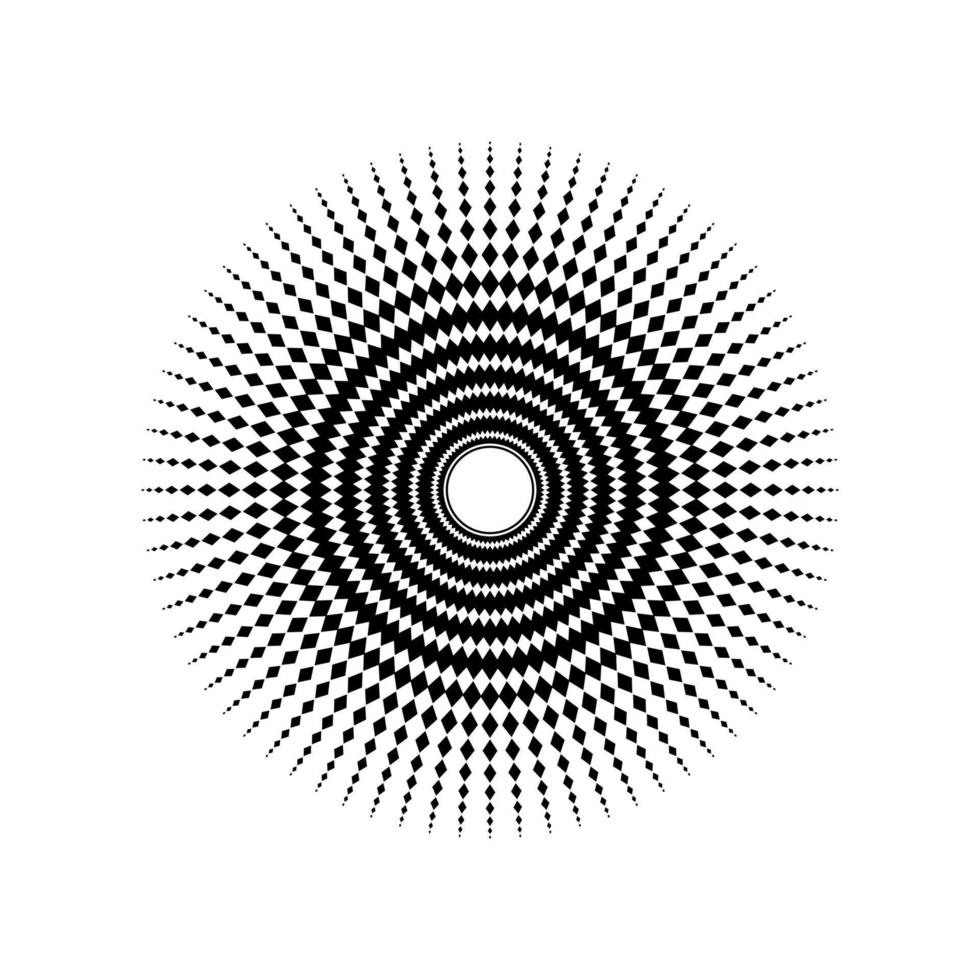Mandala made from Rectangles Composition. Modern Contemporary Mandala for Logo, Decoration or Graphic Design. Vector Illustration