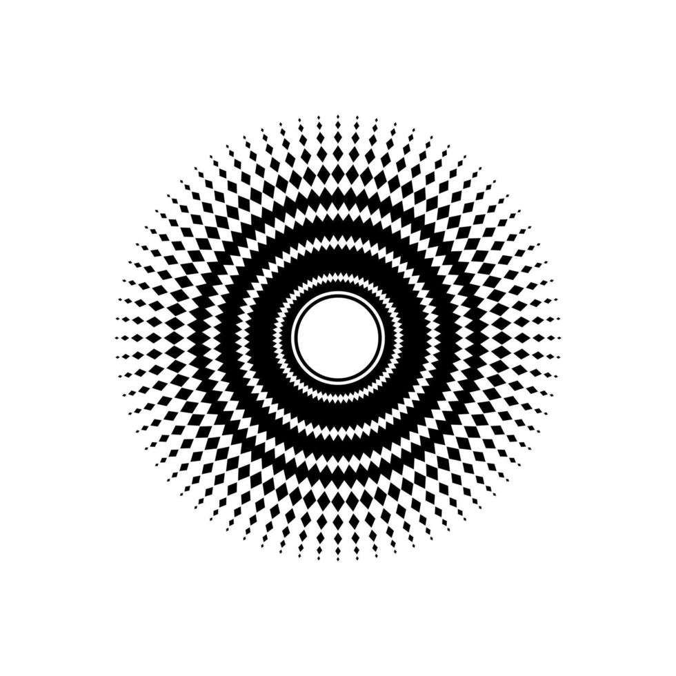 Mandala made from Rectangles Composition. Modern Contemporary Mandala for Logo, Decoration or Graphic Design. Vector Illustration