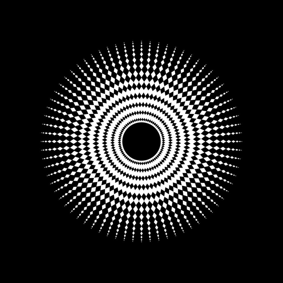 Mandala made from Rectangles Composition. Modern Contemporary Mandala for Logo, Decoration or Graphic Design. Vector Illustration