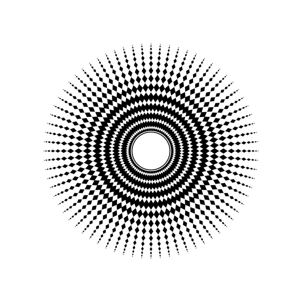 Mandala made from Rectangles Composition. Modern Contemporary Mandala for Logo, Decoration or Graphic Design. Vector Illustration