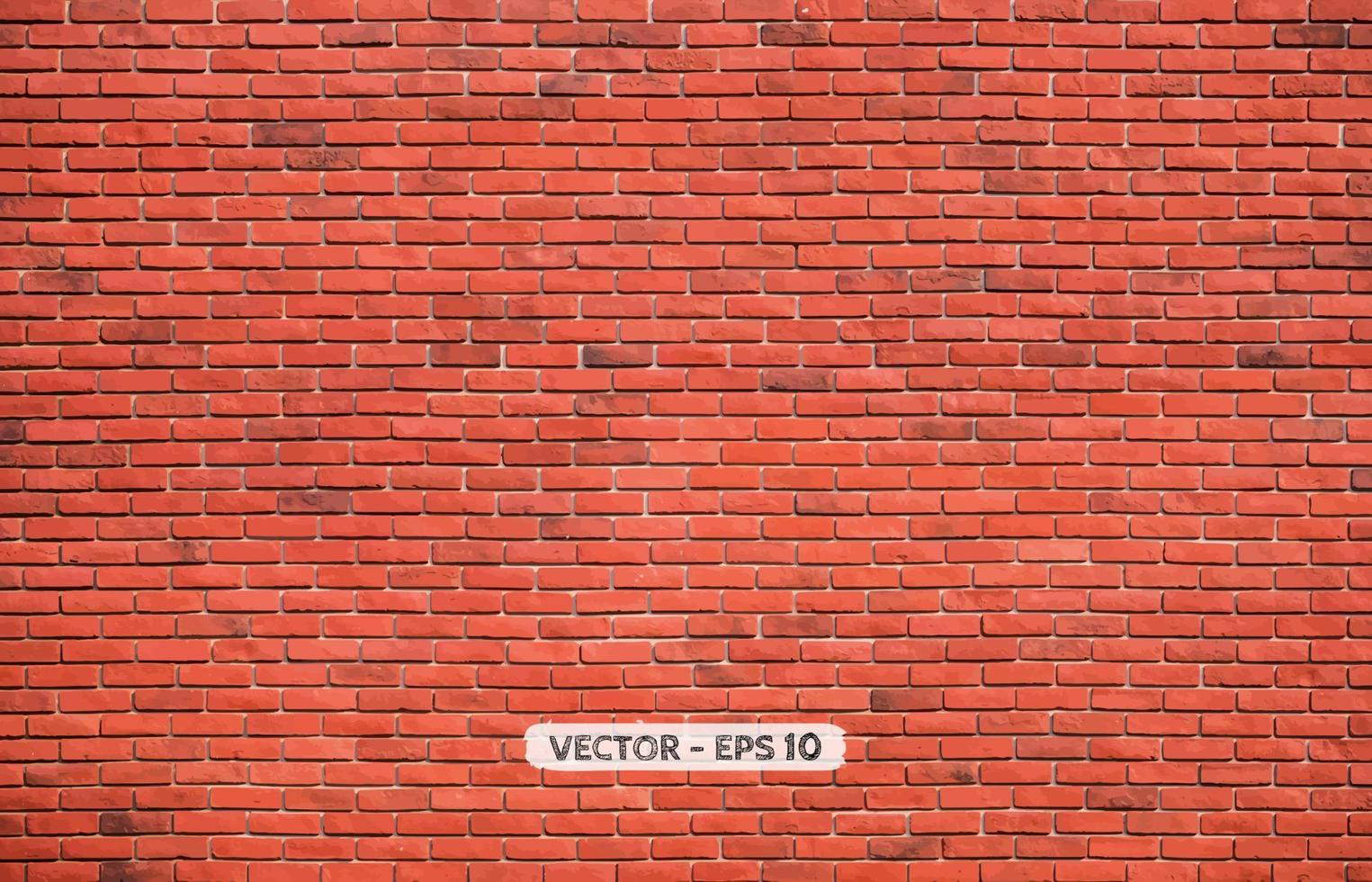 Red brown block brick wall Beautifully arranged texture background vector