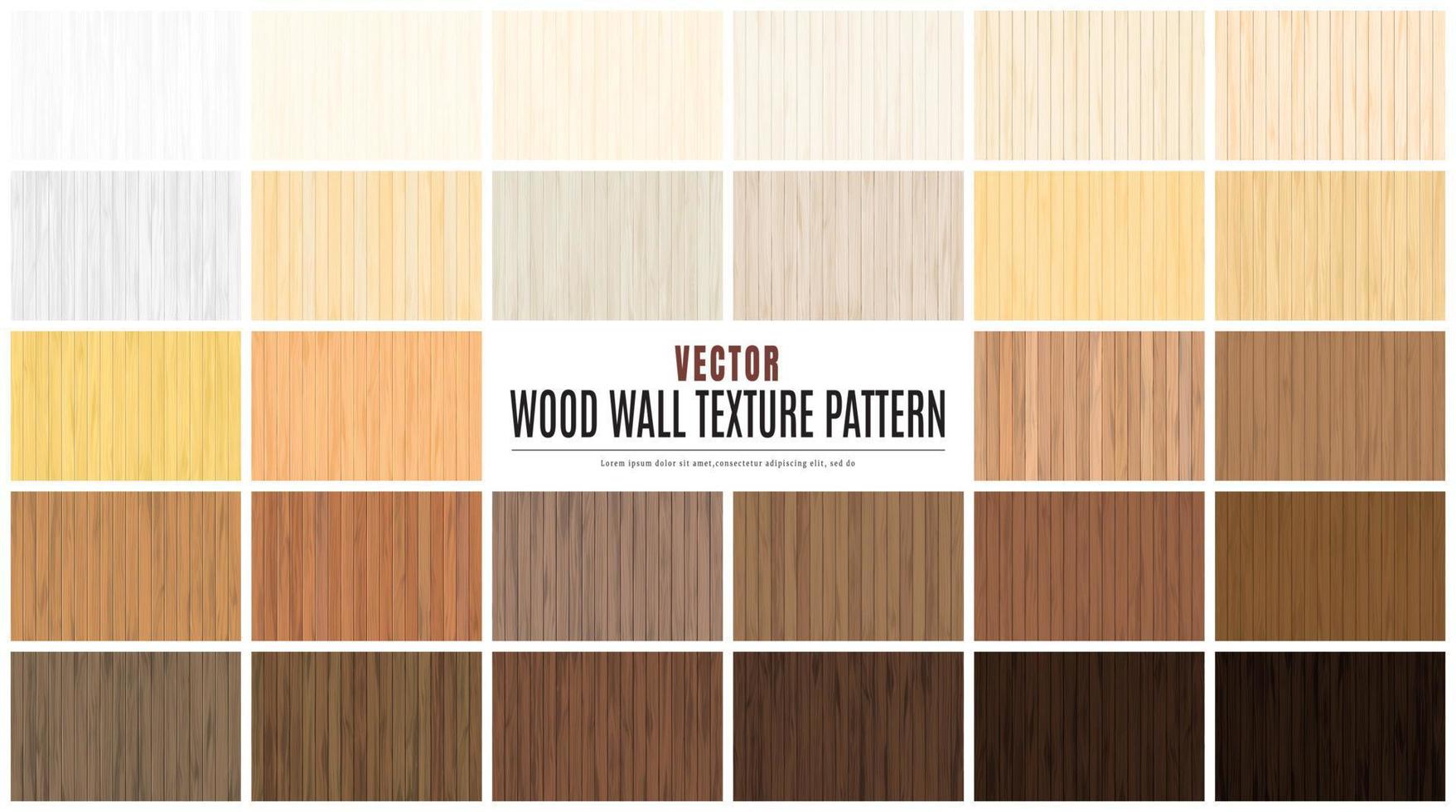 Vector Illustration beauty Wood Wall Floor Texture Pattern Background collection set