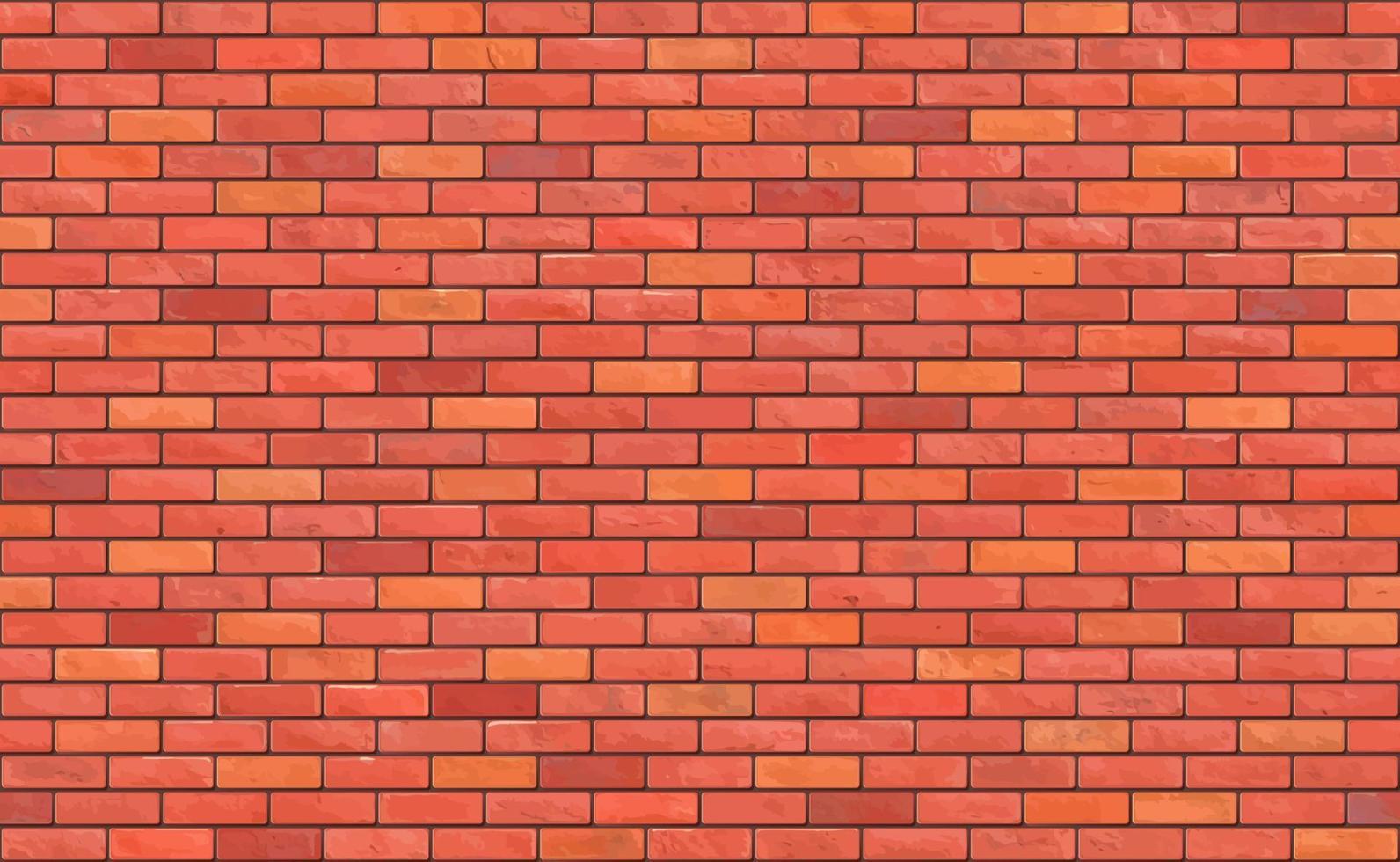 Beautiful brown block brick wall seamless pattern texture background vector