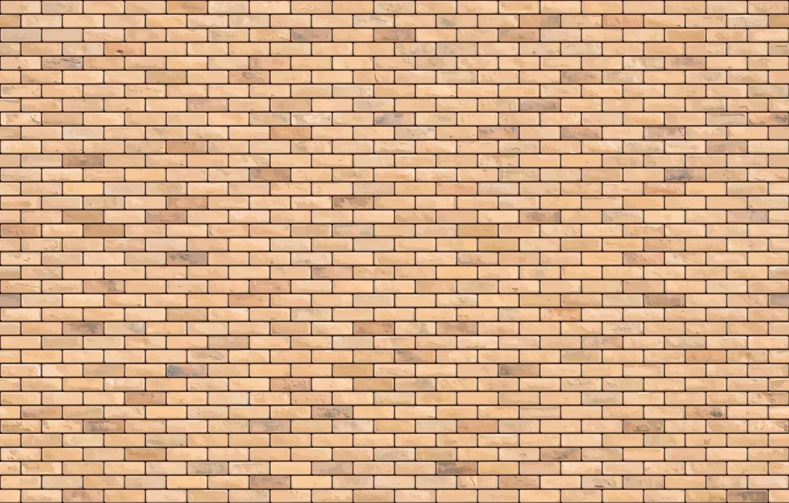 Beautiful brown block brick wall seamless pattern texture background vector