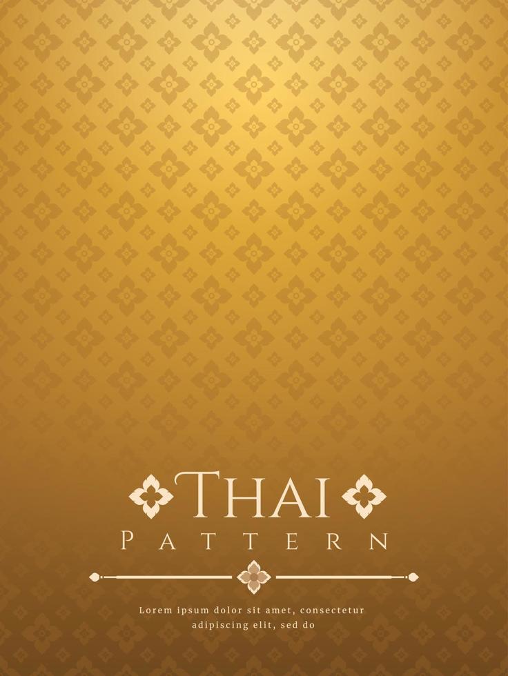 modern line Thai pattern traditional concept The Arts of Thailand vector