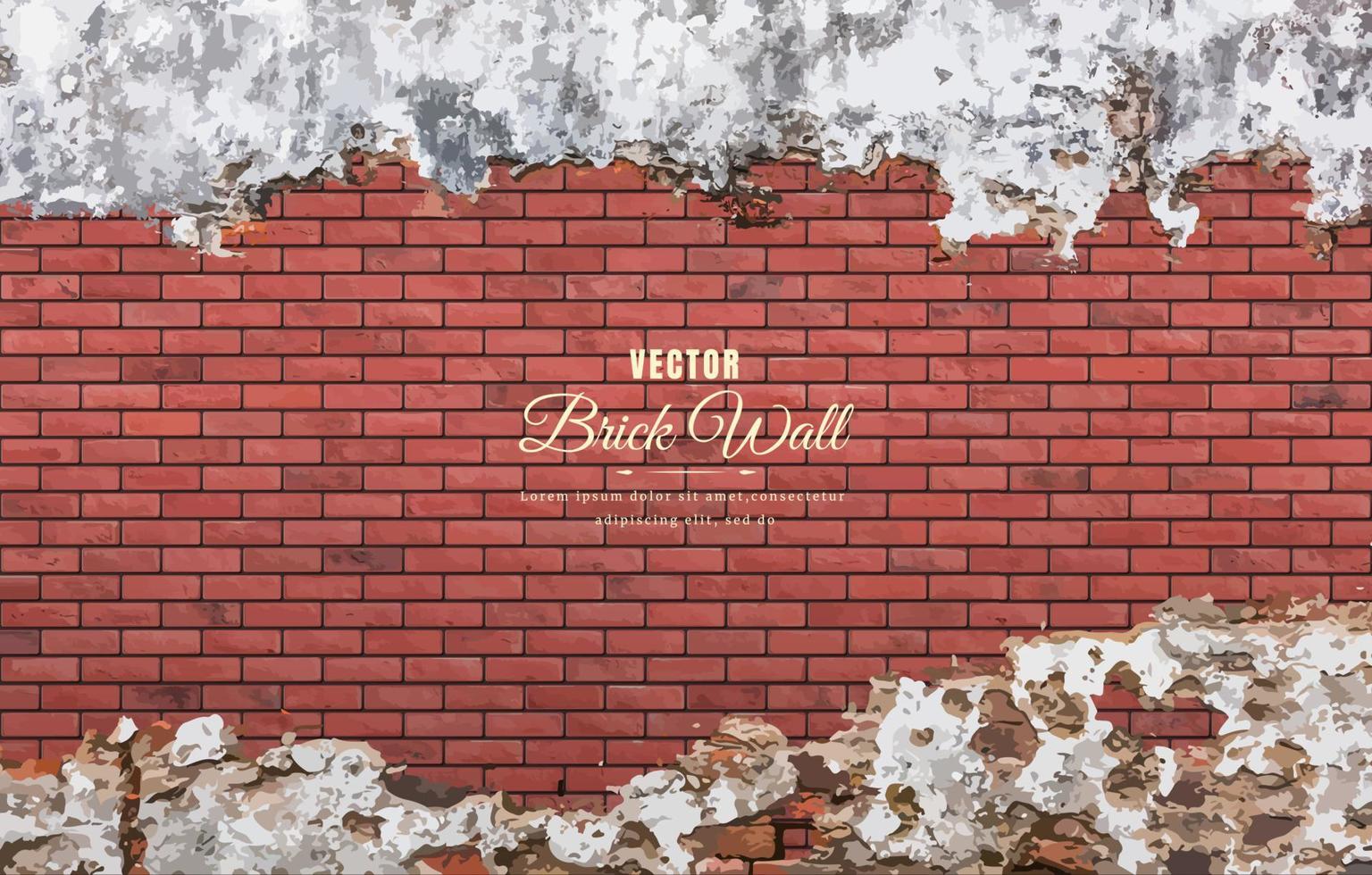 Beautiful block brick wall pattern texture background vector