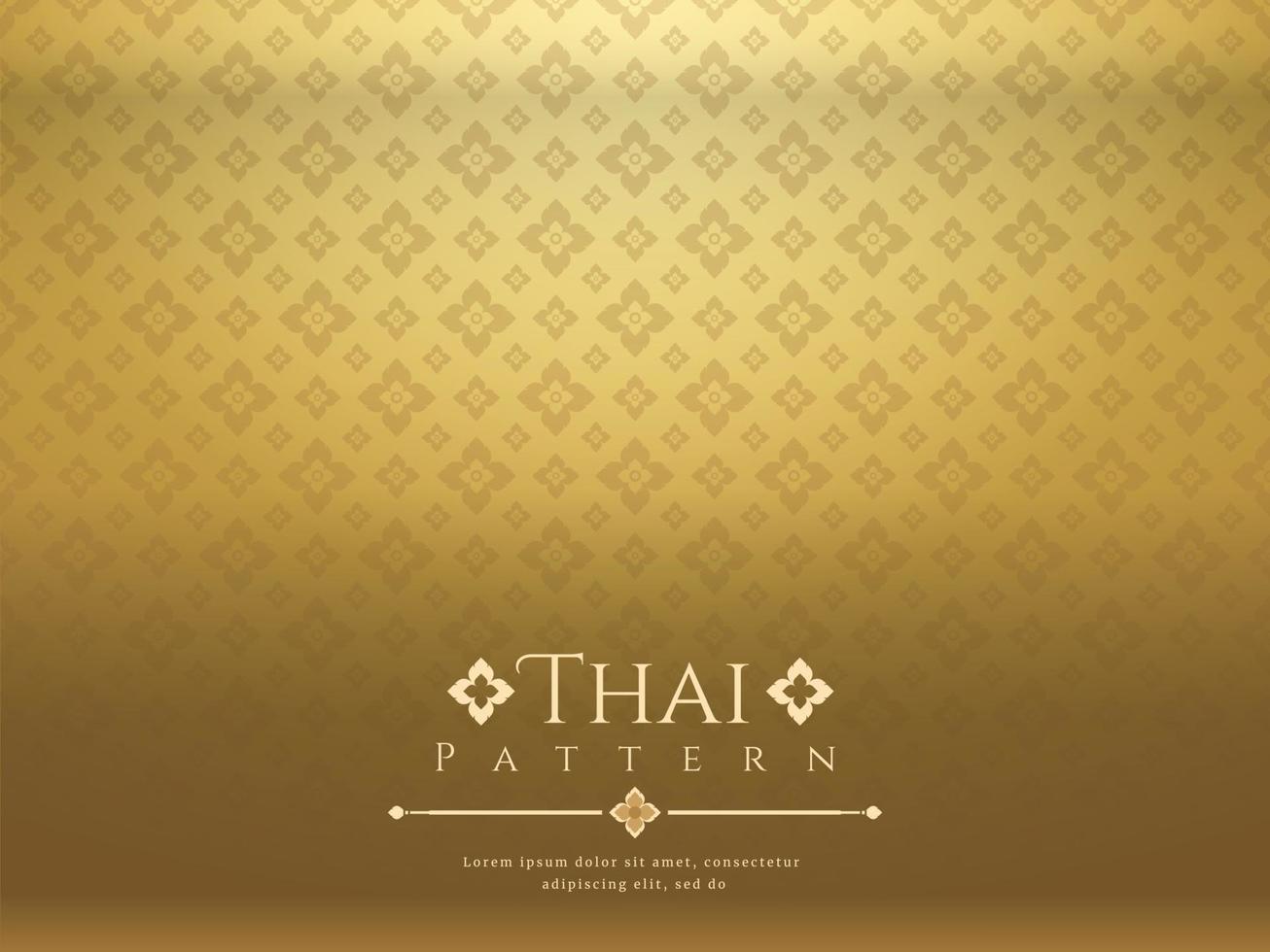 modern line Thai pattern traditional concept The Arts of Thailand vector