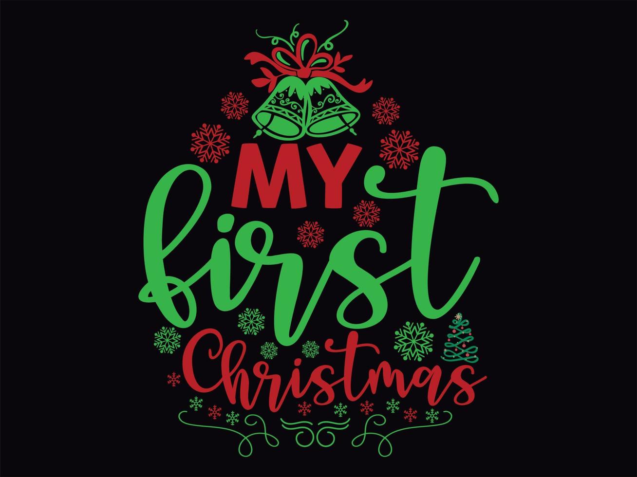 archivo vectorial de diseño de camiseta de navidad vector