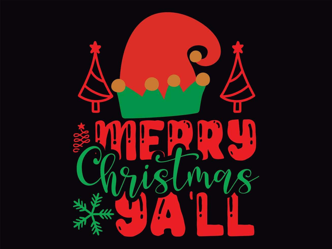 Christmas t-shirt design vector file