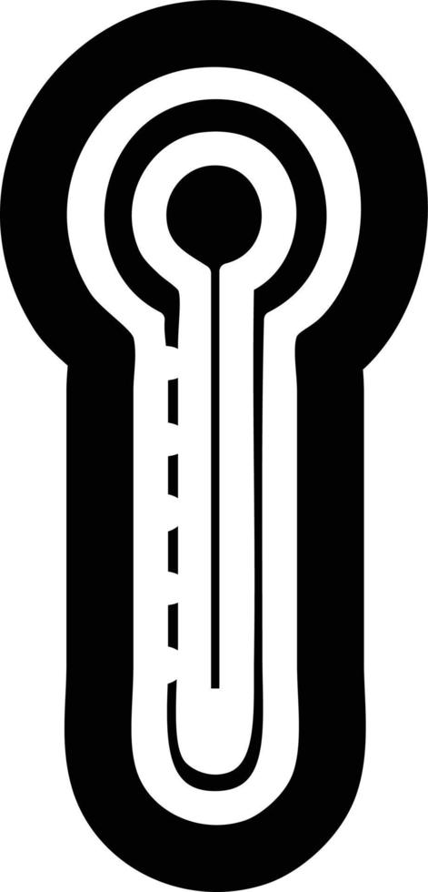 glass thermometer icon vector