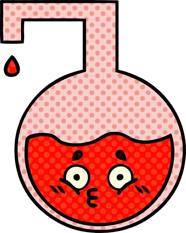 comic book style cartoon science experiment vector