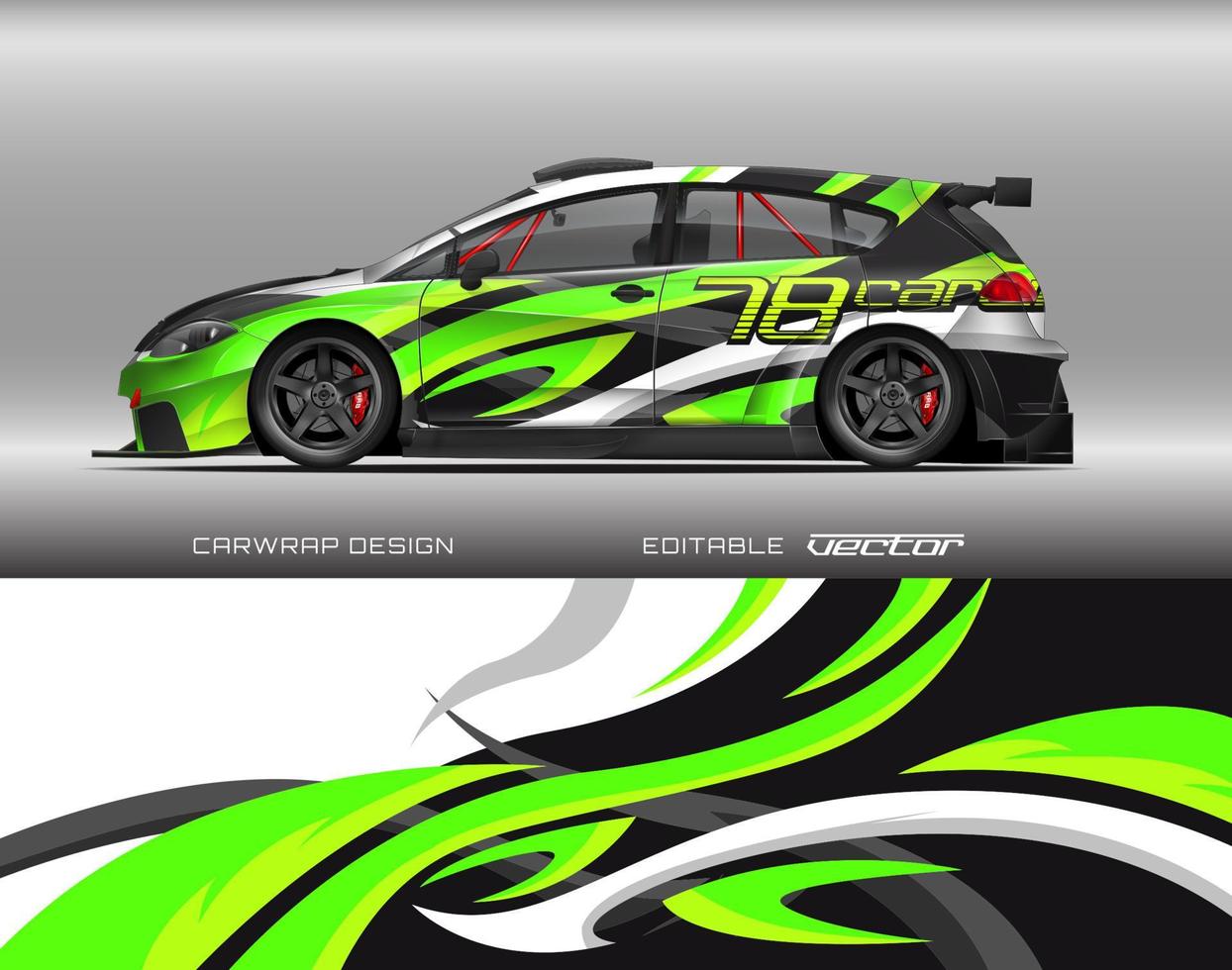 Car wrap design modern racing background design for vehicle wrap, racing car, rally, etc vector