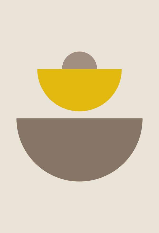 Abstract figures in the style of minimalism vector