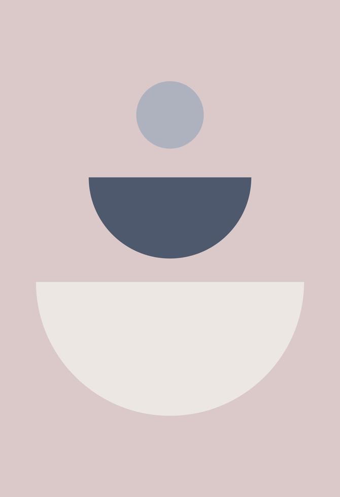 Abstract figures in the style of minimalism vector