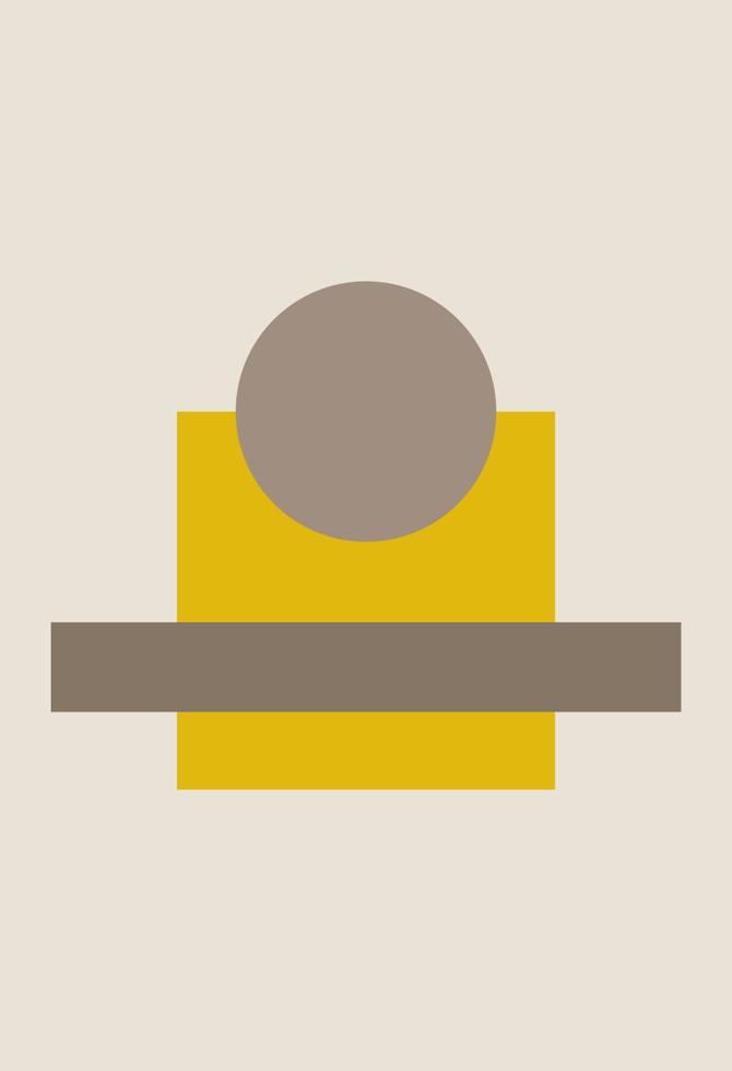 Abstract figures in the style of minimalism vector