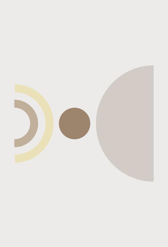 Abstract figures in the style of minimalism vector