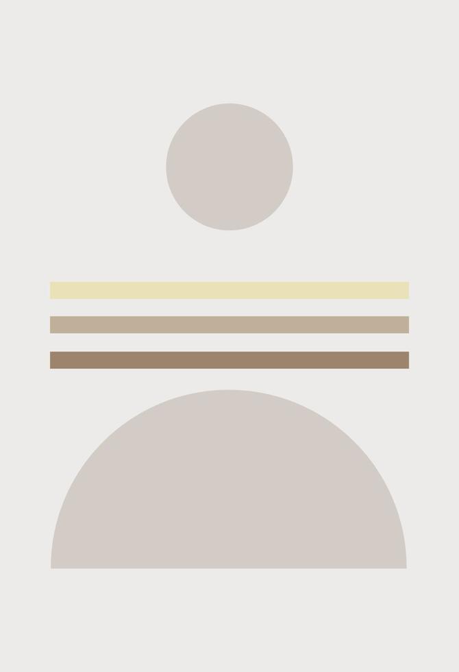 Abstract figures in the style of minimalism vector