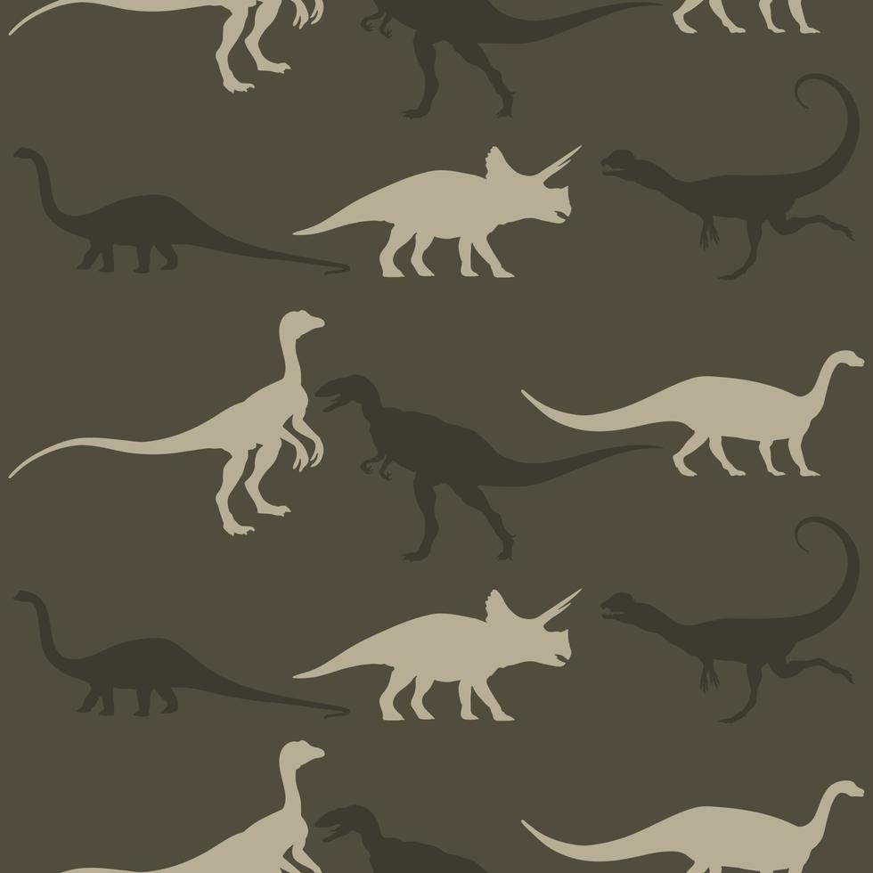 Seamless pattern with dinosaurs. vector