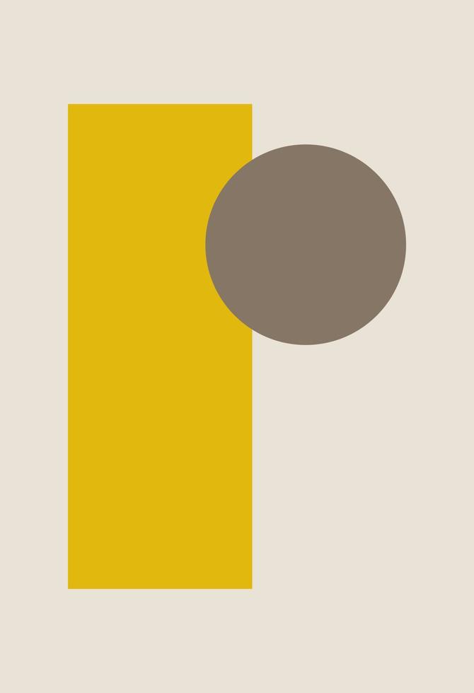 Abstract figures in the style of minimalism vector