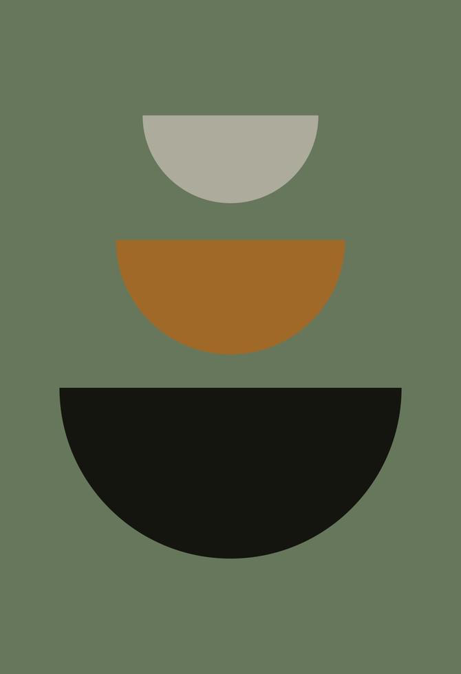 Abstract wall art. Abstract shapes vector