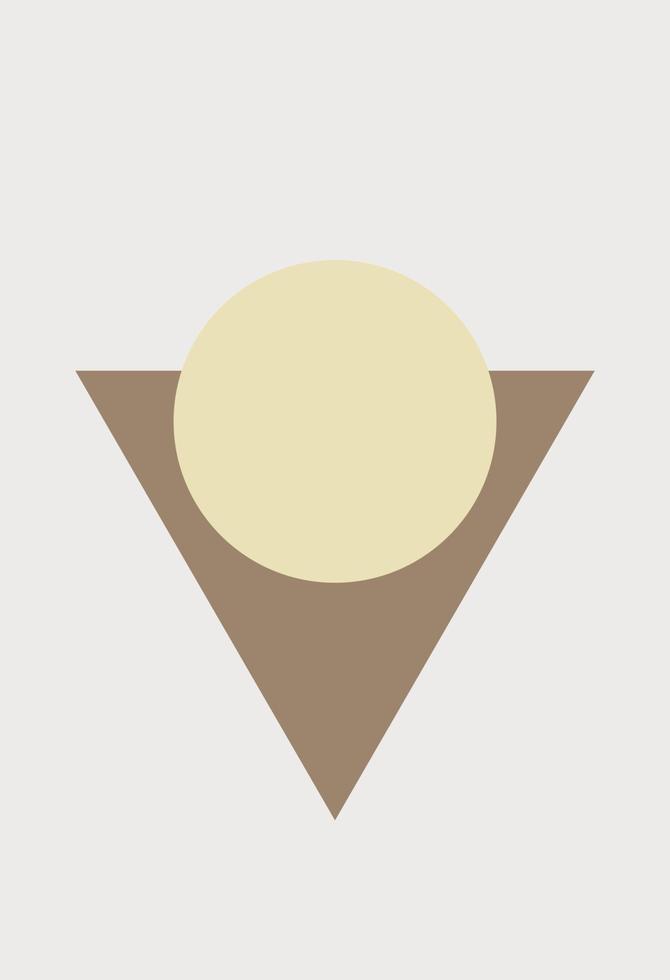 Abstract figures in the style of minimalism vector