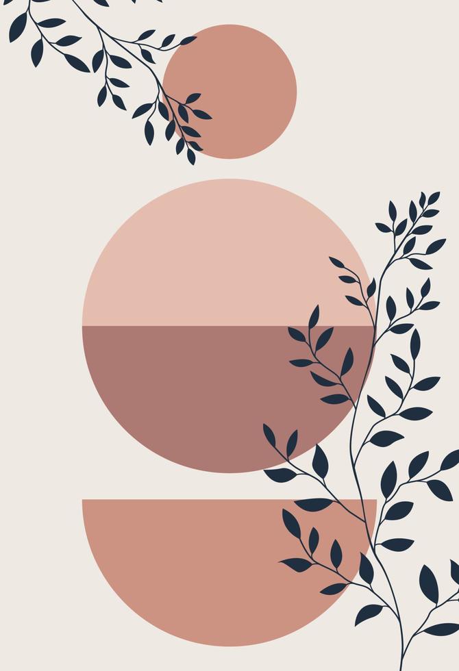 Abstract figures in the style of minimalism vector