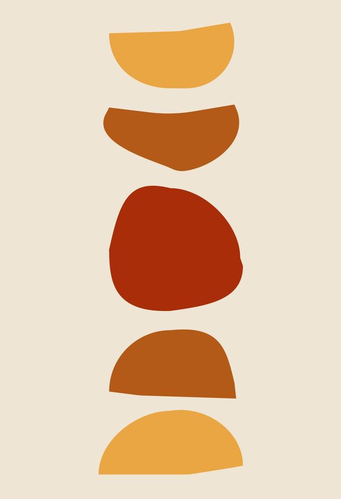 Abstract figures in the style of minimalism vector