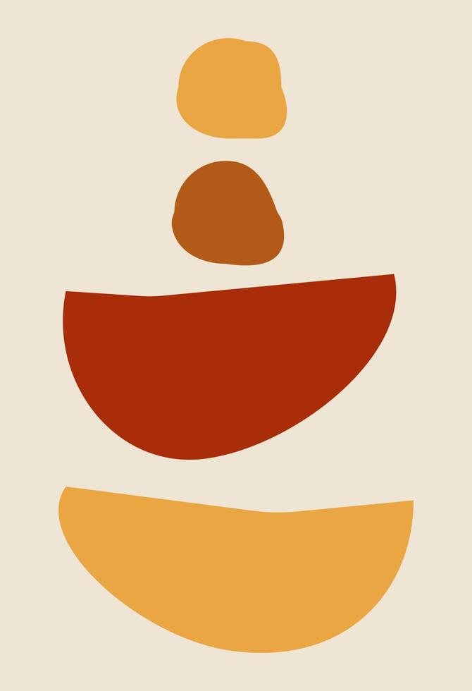 figuras abstractas al estilo del minimalismo vector