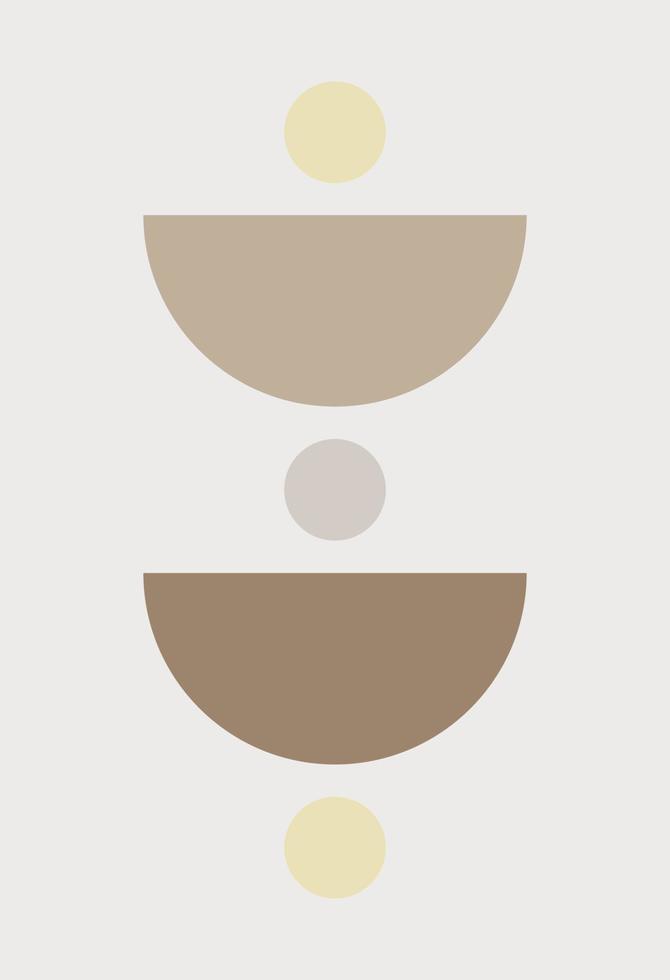 Abstract figures in the style of minimalism vector