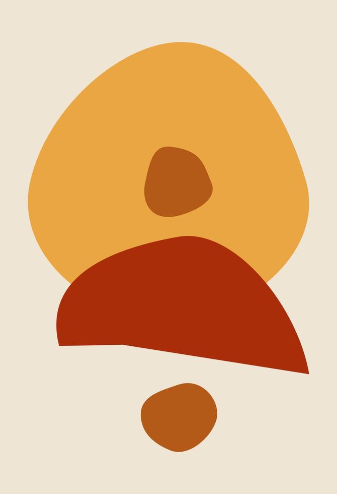 Abstract figures in the style of minimalism vector