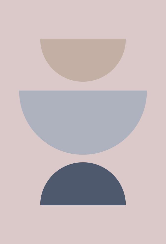 Abstract figures in the style of minimalism vector