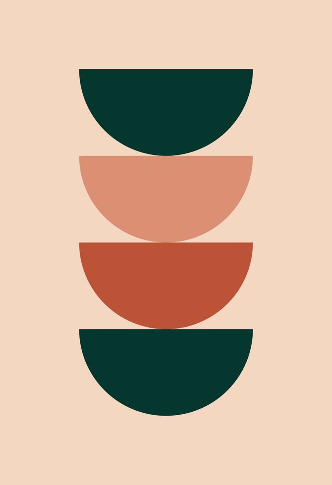 Abstract wall art. Abstract shapes vector