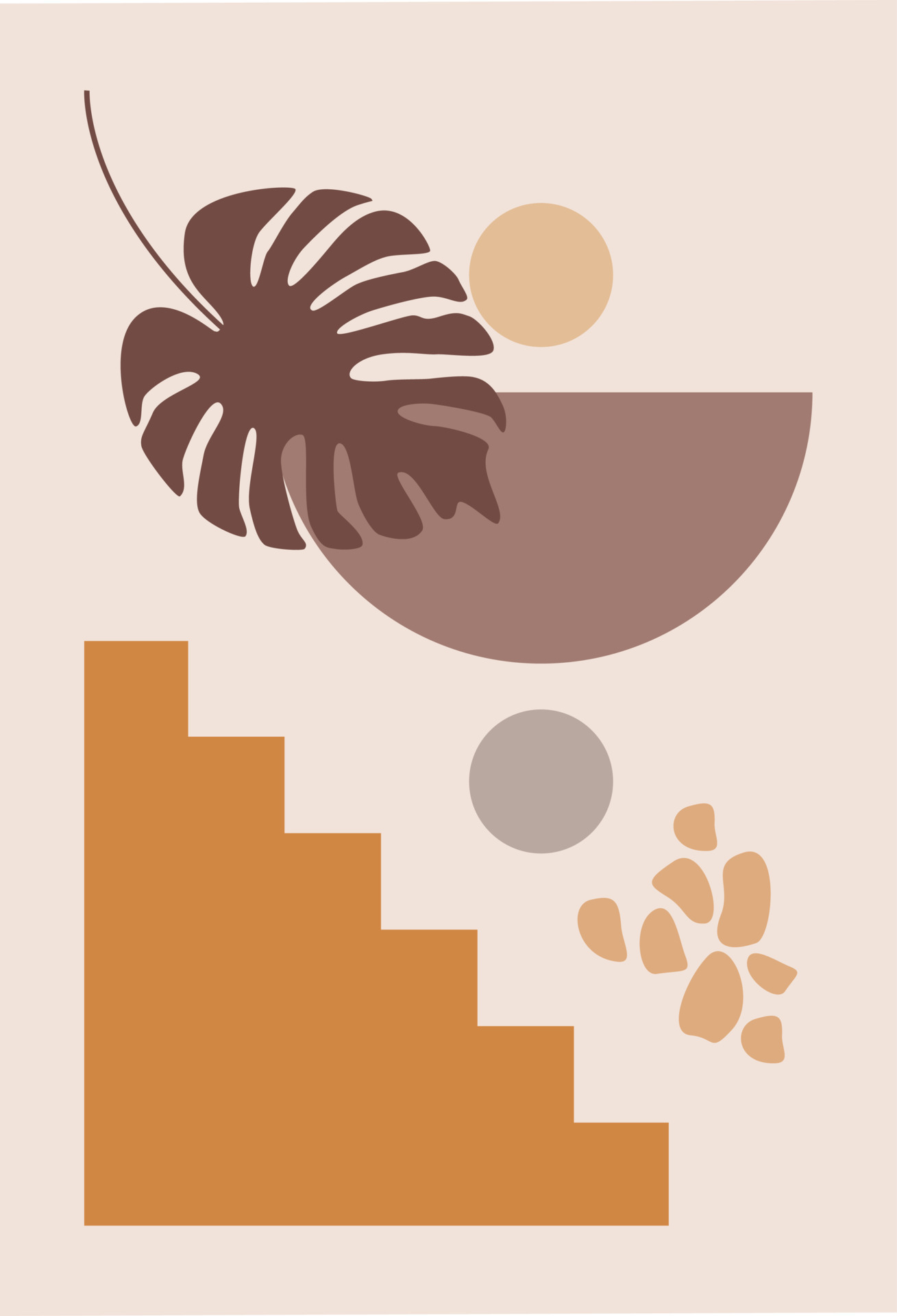 Abstract wall art. Abstract shapes 8777299 Vector Art at Vecteezy