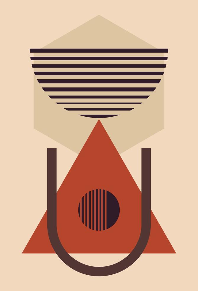 Abstract figures in the style of minimalism vector