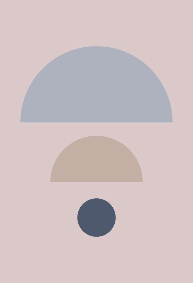 Abstract figures in the style of minimalism vector
