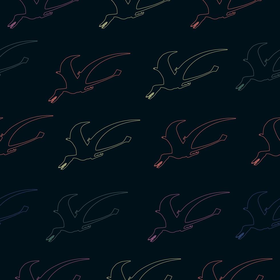 Seamless pattern with dinosaurs. vector