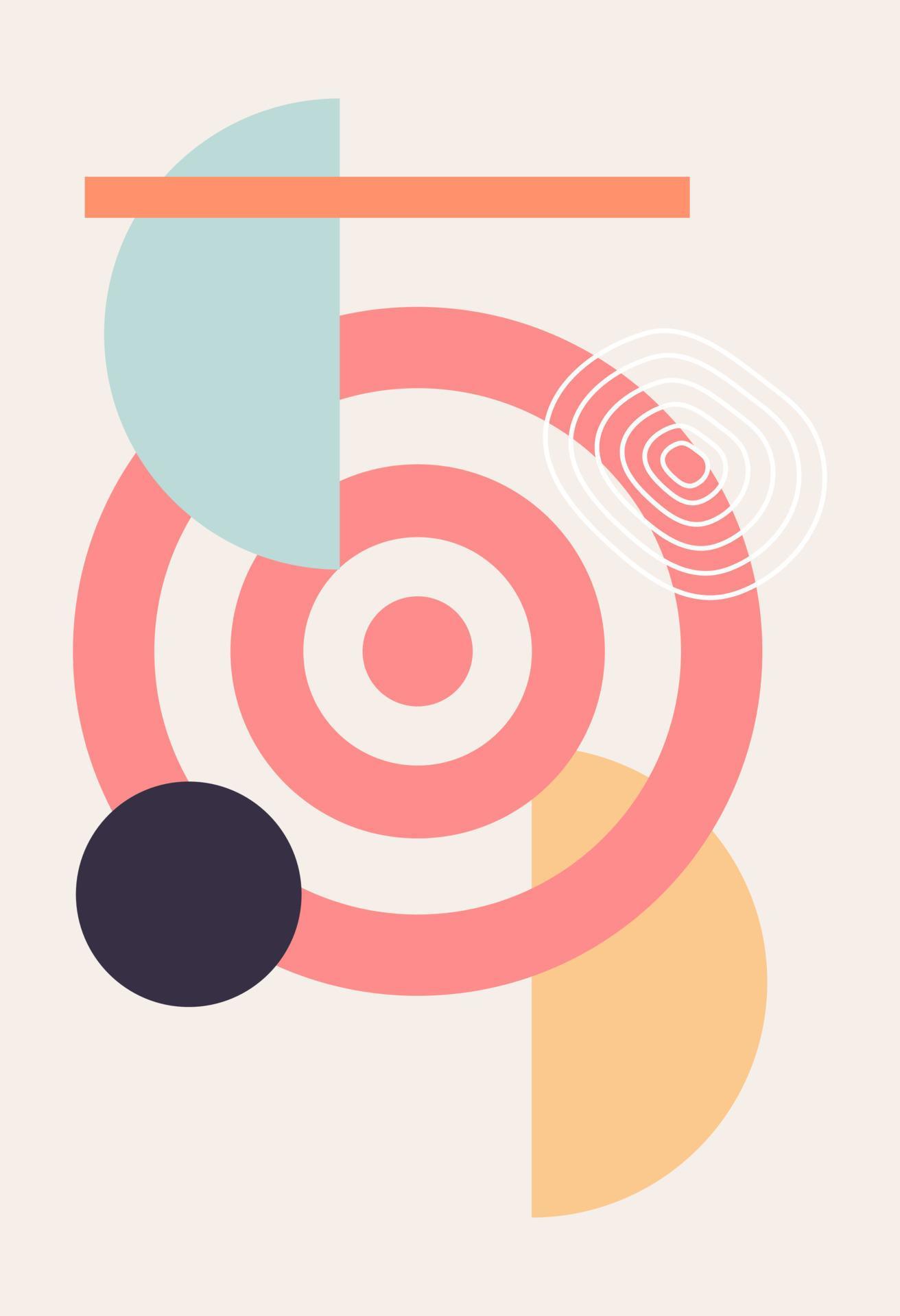 Abstract wall art. Abstract shapes 8777337 Vector Art at Vecteezy