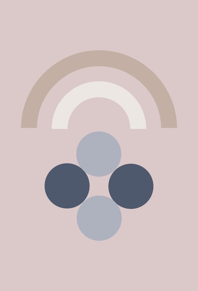 Abstract figures in the style of minimalism vector